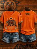 ❤️Buy 3 Get 20% Off❤️Women's  Retro   Orange Shirt Day Print T-shirt