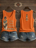 ❤️Buy 3 Get 20% Off❤️Women's Orange Shirt Day Print Casual Vest