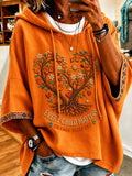 Women's Orange Sun Print Sweatshirt
