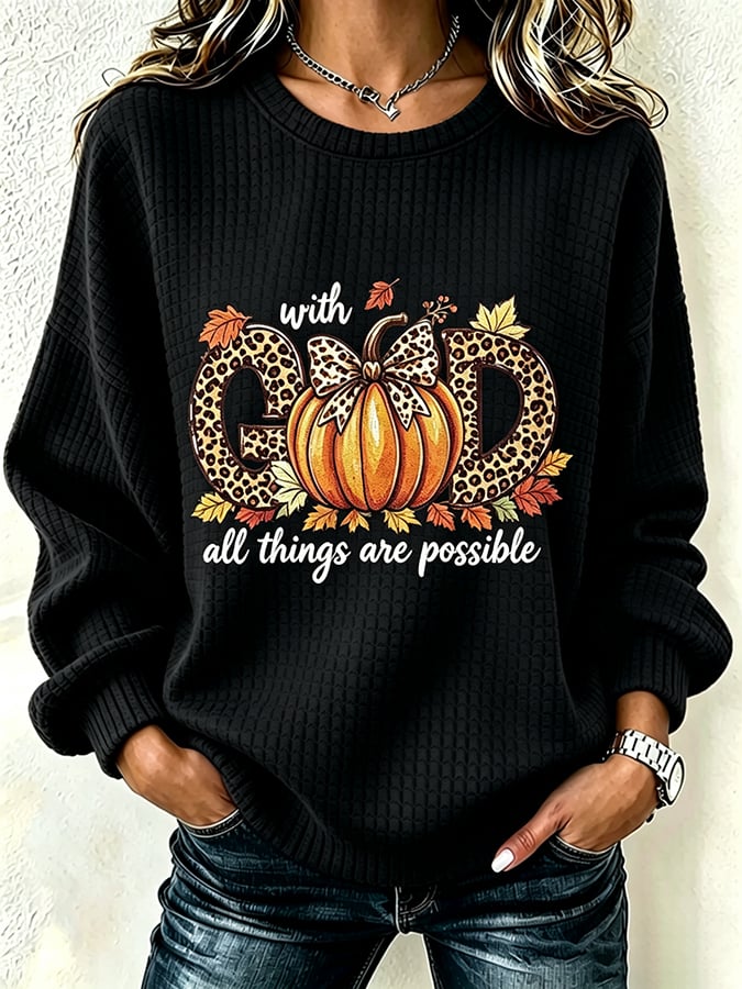 ❤️Buy 3 Get 20% Off❤️Women's God Is So Good Print Hooded Sweatshirt