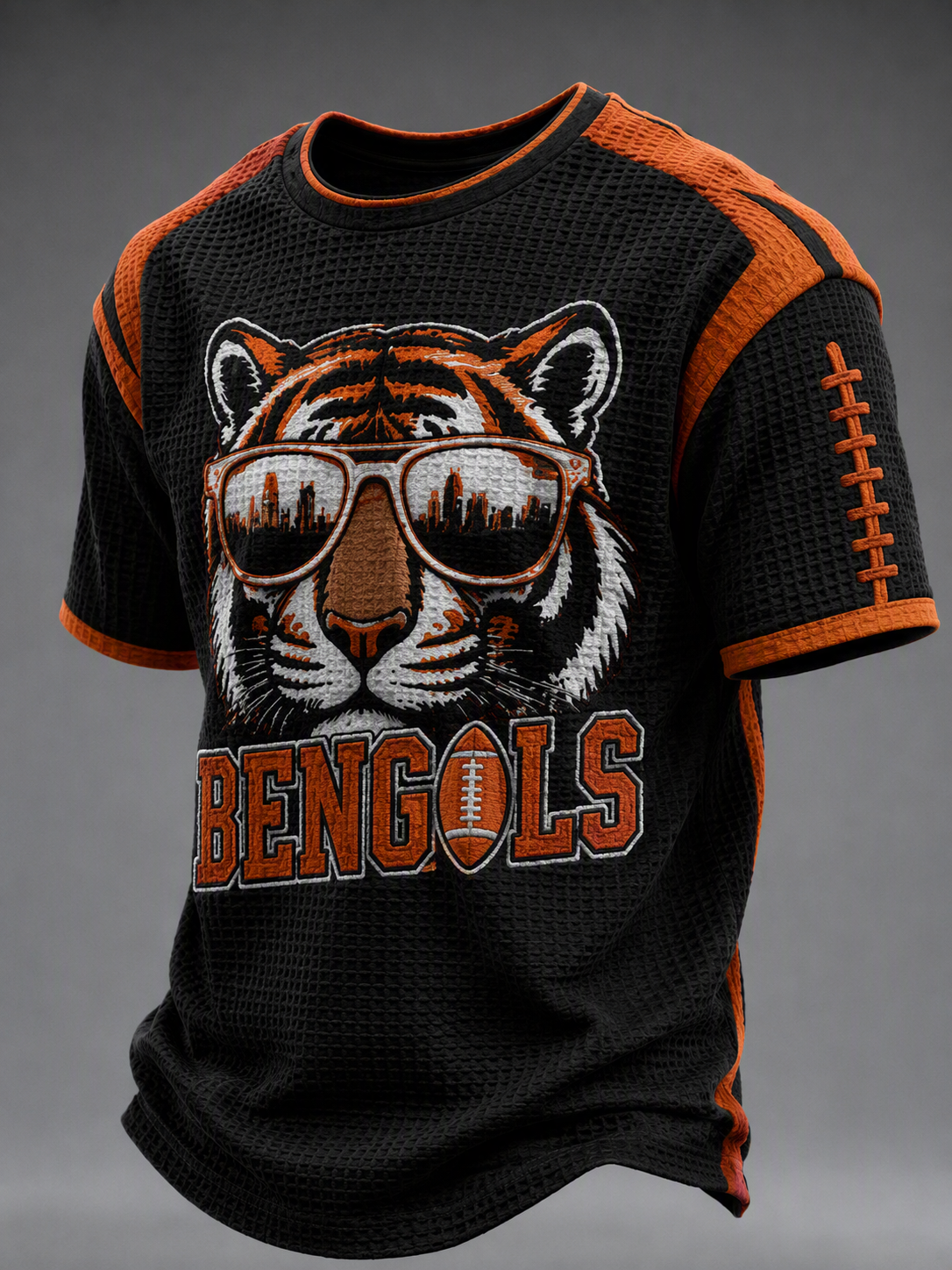 Men'S Football Fan Waffle T-Shirt