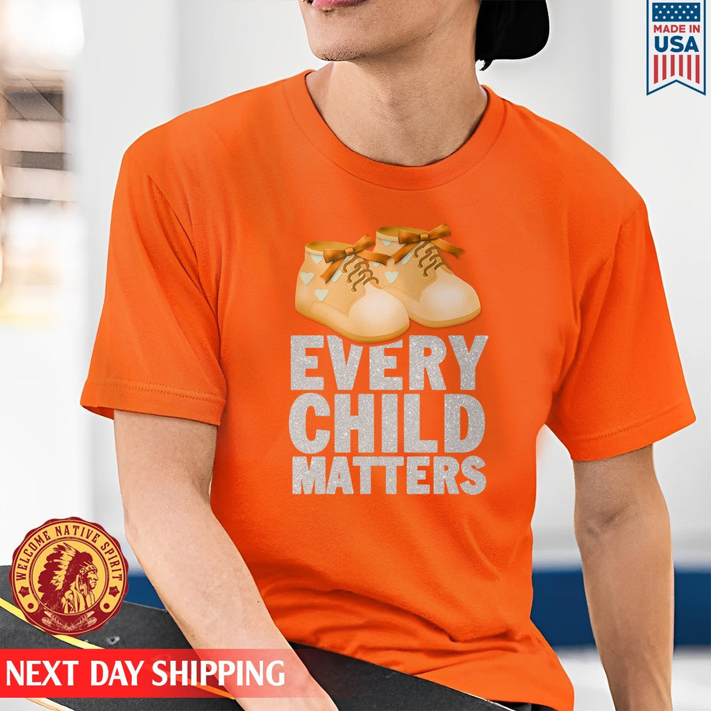 Every Child Matters Shoes Orange For Orange Shirt Day Unisex T-shirt/Hoodie/Sweatshirt