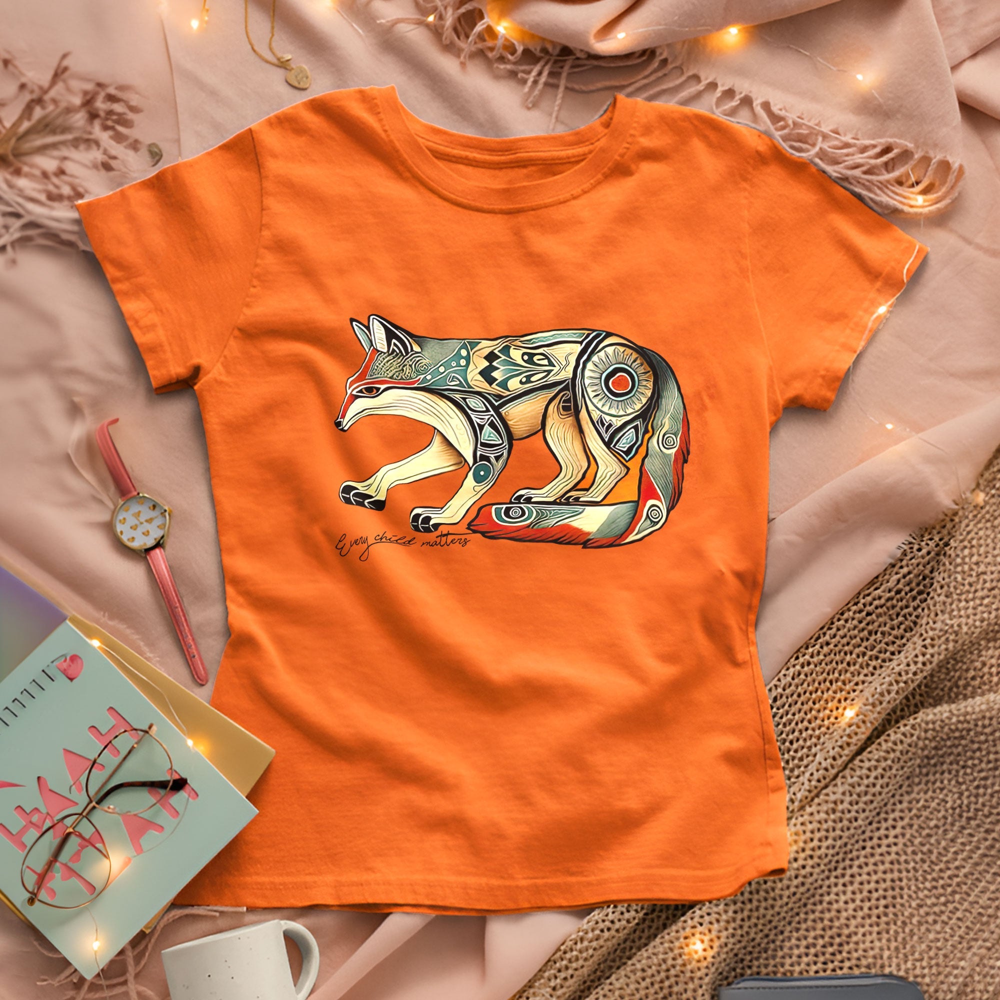 Every Child Matters Native Fox Totem Native American Unisex T-shirt/Hoodie/Sweatshirt