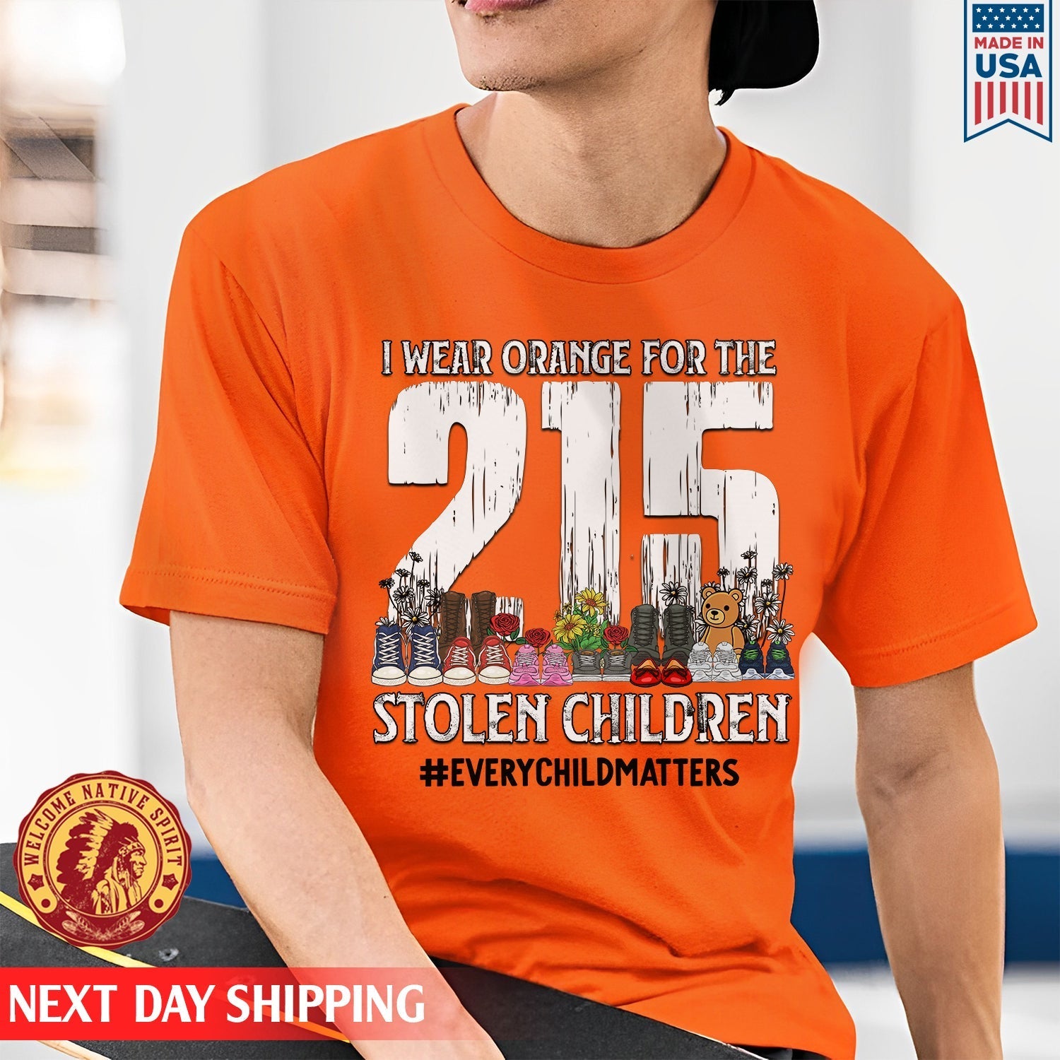 Every Child Matters I Wear Orange For The 215 Stolen Children For Orange Day Unisex T-shirt/Hoodie/Sweatshirt