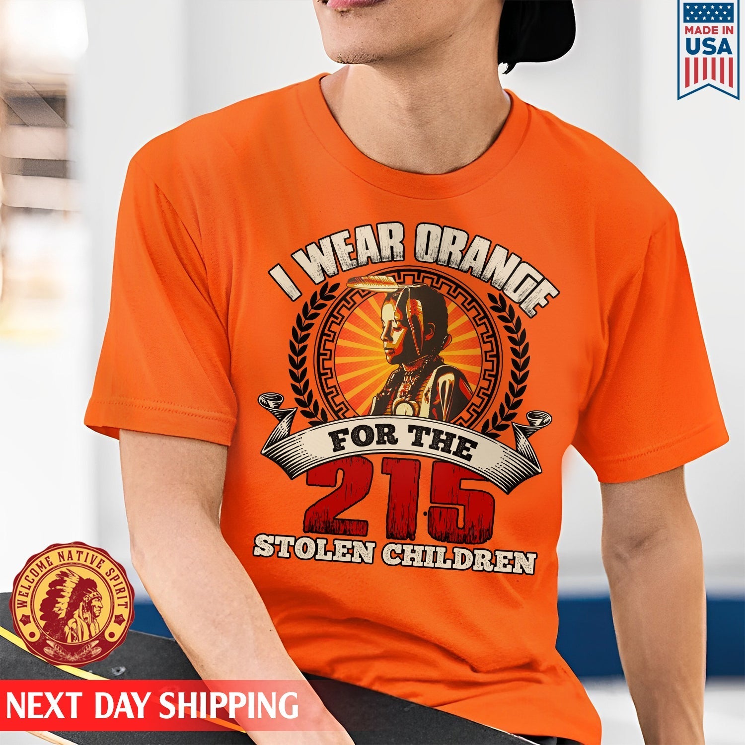 Every Child Matters I Wear Orange For The 215 Stolen Children Orange Day Unisex T-shirt/Hoodie/Sweatshirt