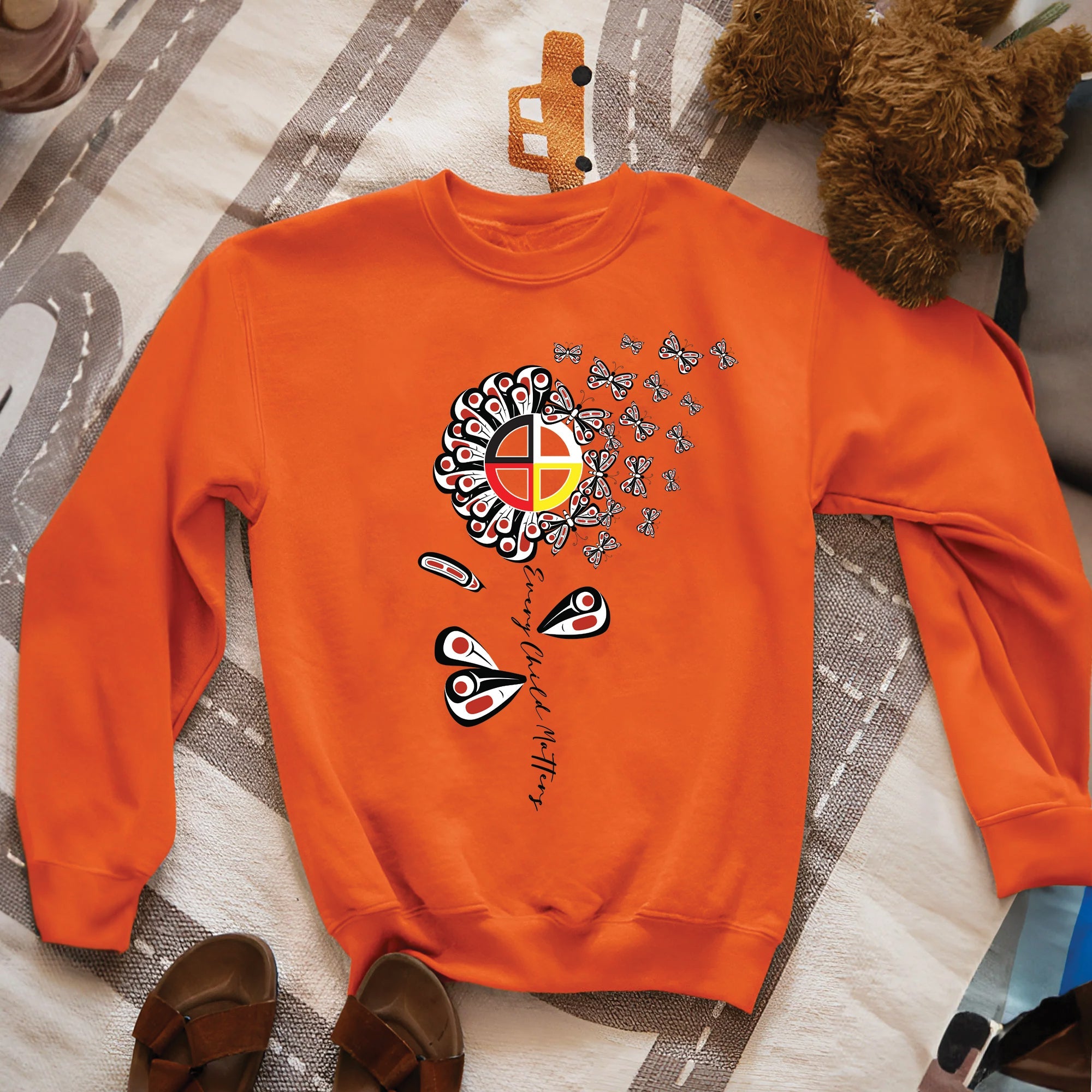 Every Child Matters – Native American Medicine Wheel Butterfly Remembrance Unisex T-shirt/Hoodie/Sweatshirt