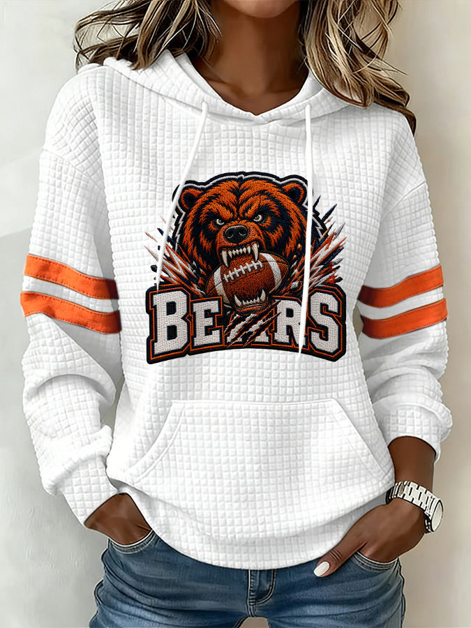 Women'S Football Fans Print Sweatshirt