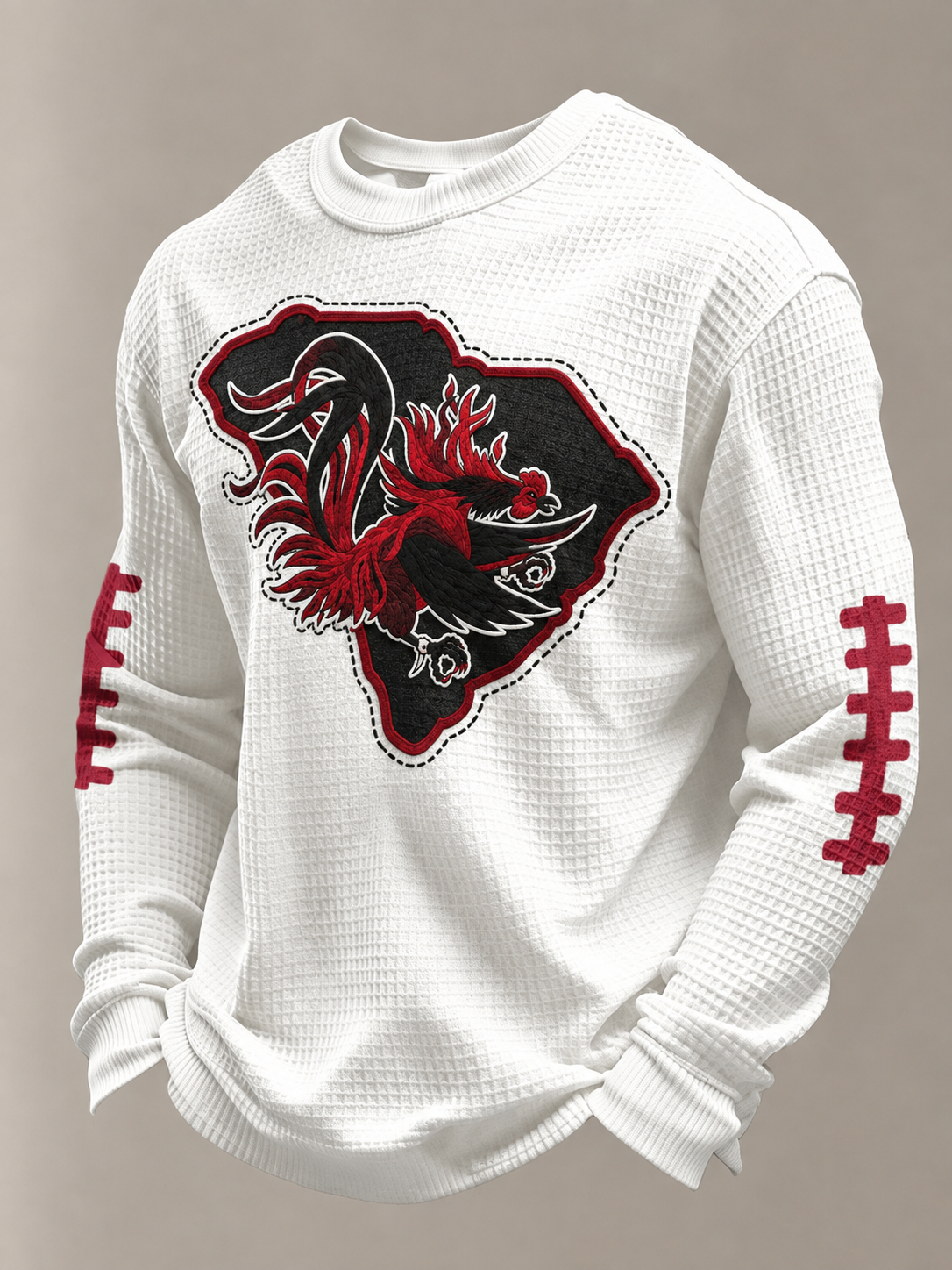 Men'S Football  Printed Waffle T-Shirt