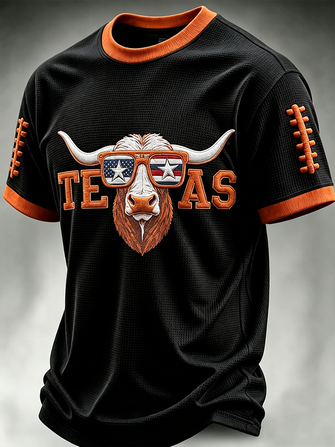 Men's Football Fan Waffle T-Shirt
