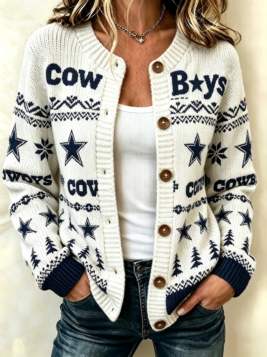 Women'S Football Fan Printed Casual Hooded Sweatshirt