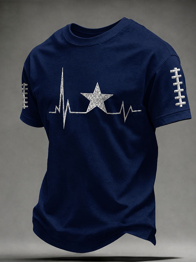 Men's Football Printed Short-Sleeve T-Shirt
