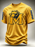 Men's Rugby Waffle Round Neck T-Shirt