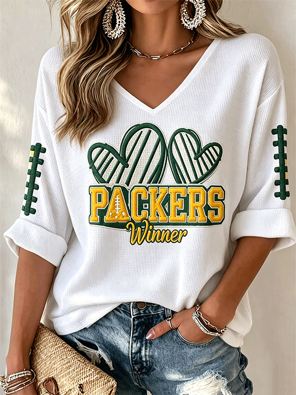 Women'S Football Casual Printed Top