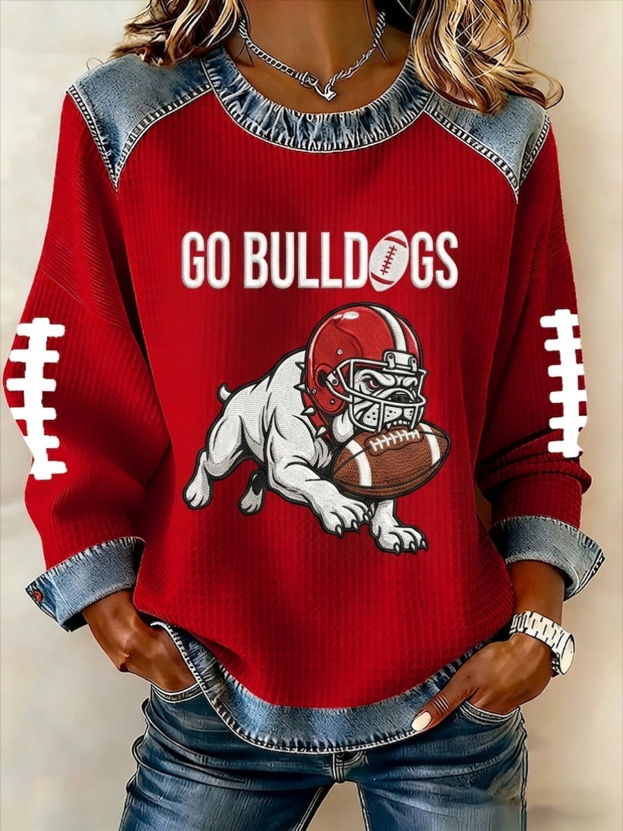 Women's University Football Fan Sweatshirt