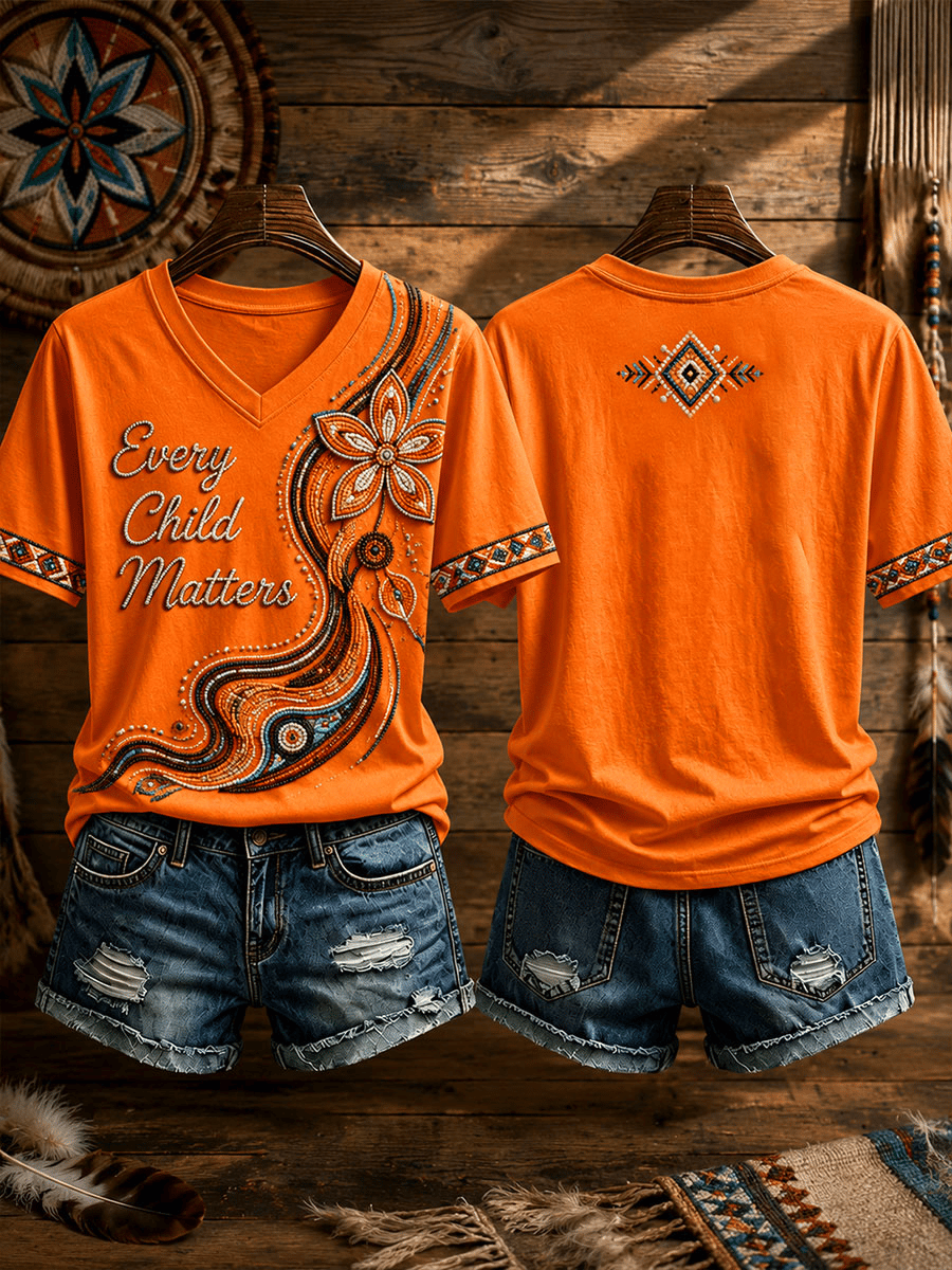 ❤️Buy 3 Get 20% Off❤️Women's  Retro   Orange Shirt Day Print T-shirt