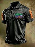 Men'S Retro Football Polo Shirt
