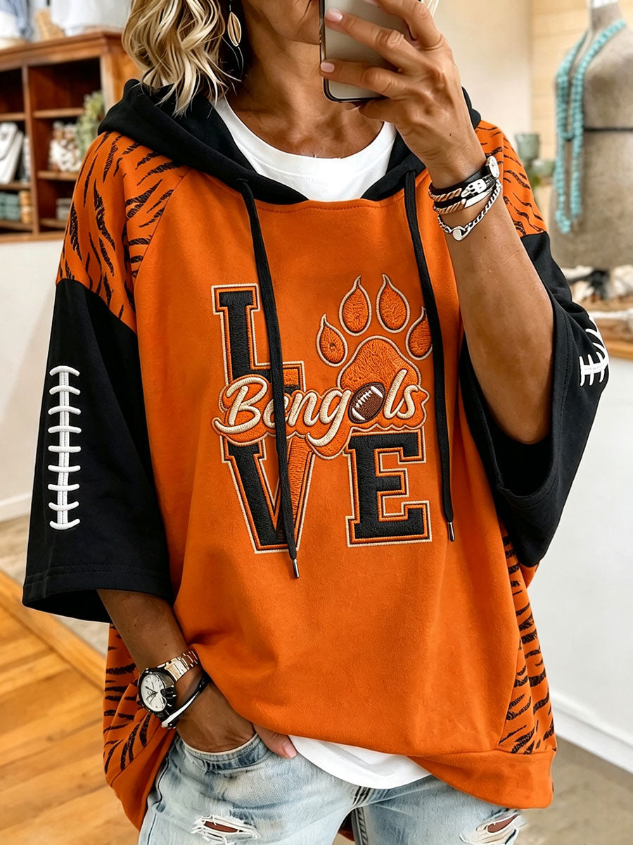 Women'S Football Printed Short Sleeved T-Shirt