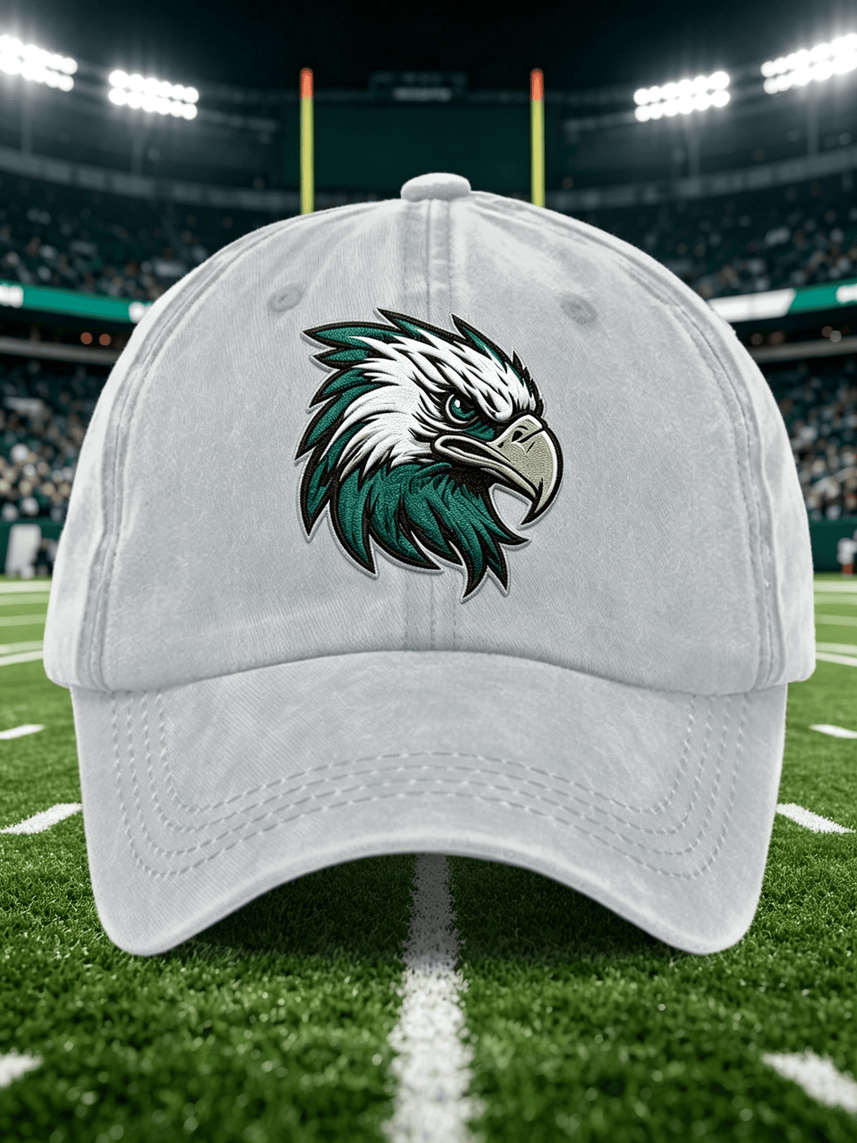 Neutral Casual Football Printed Hat