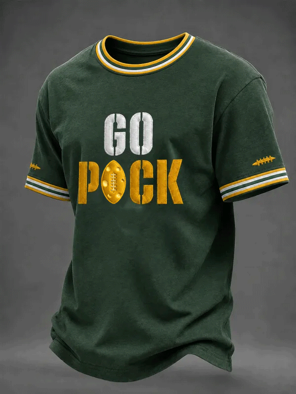 Men's Sports Football Printed T-shirt