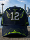 Neutral football printed casual hat