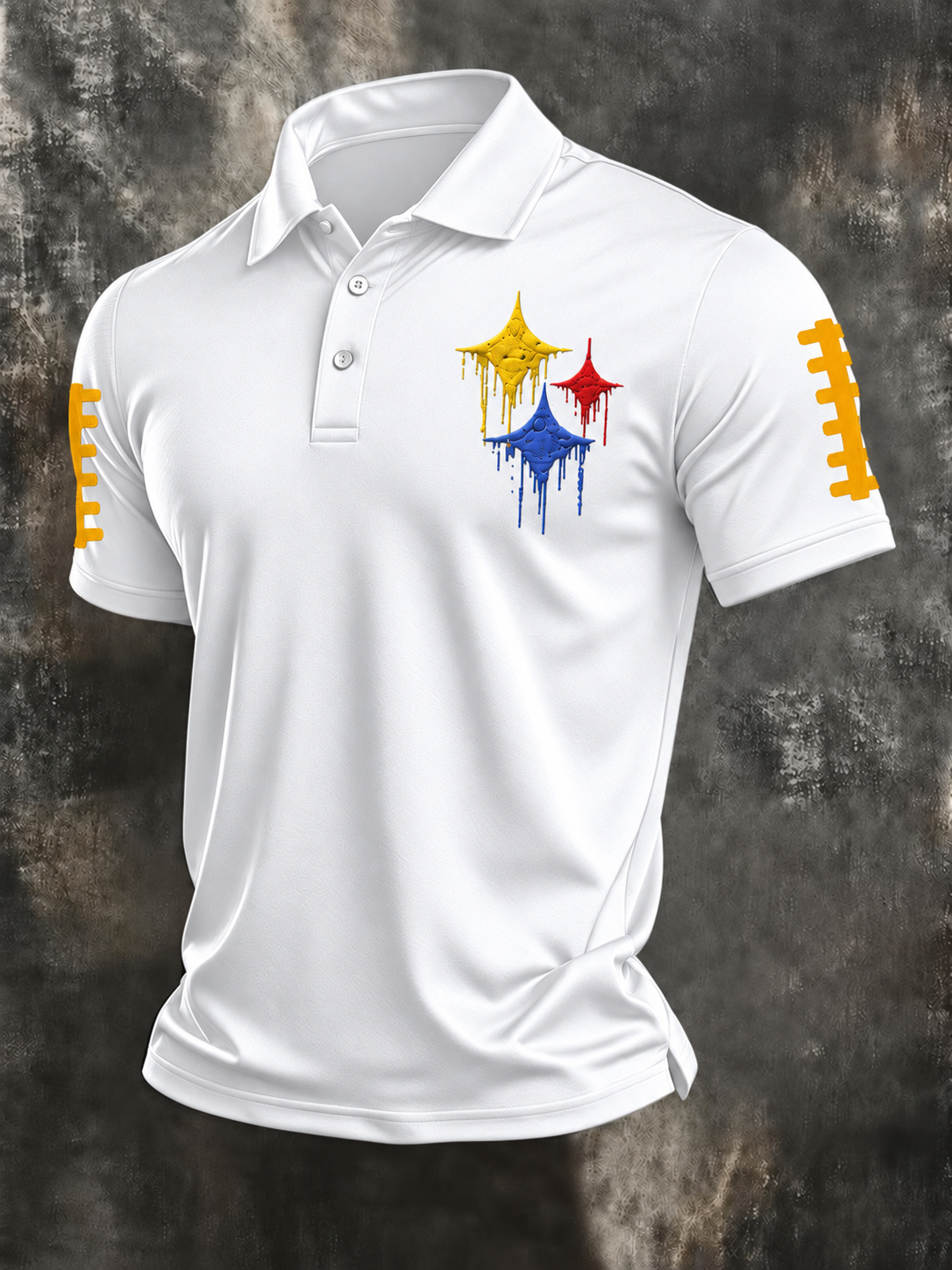 Men'S Football Printed Polo Shirt