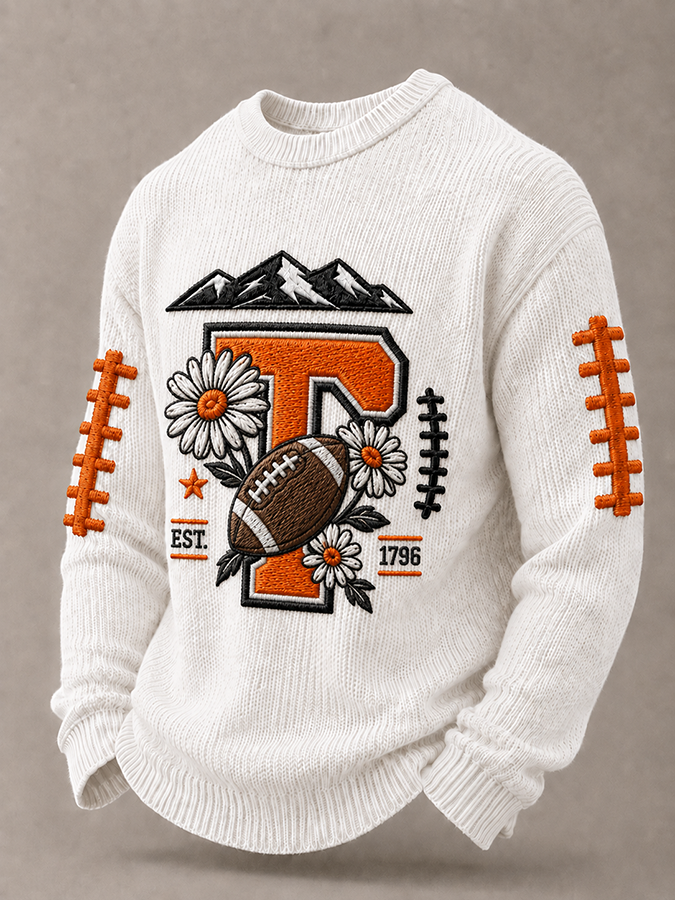 Men's casual rugby sweater