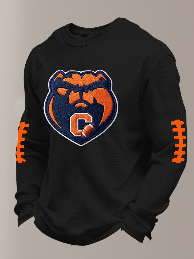 Men'S Football Printed Waffle T-Shirt