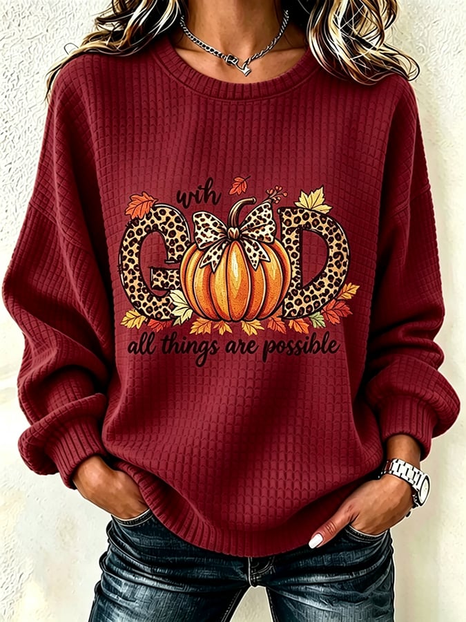 ❤️Buy 3 Get 20% Off❤️Women's God Is So Good Print Hooded Sweatshirt