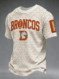 Men's Football Print Casual T-Shirt