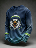 Men's Football Fan Print Casual T-Shirt