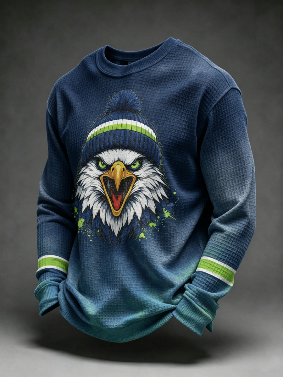 Men's Football Fan Print Casual T-Shirt