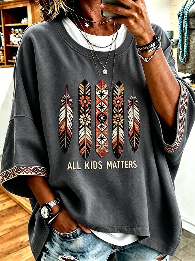 Women's Orange Shirt Day  Printing  T-shirt