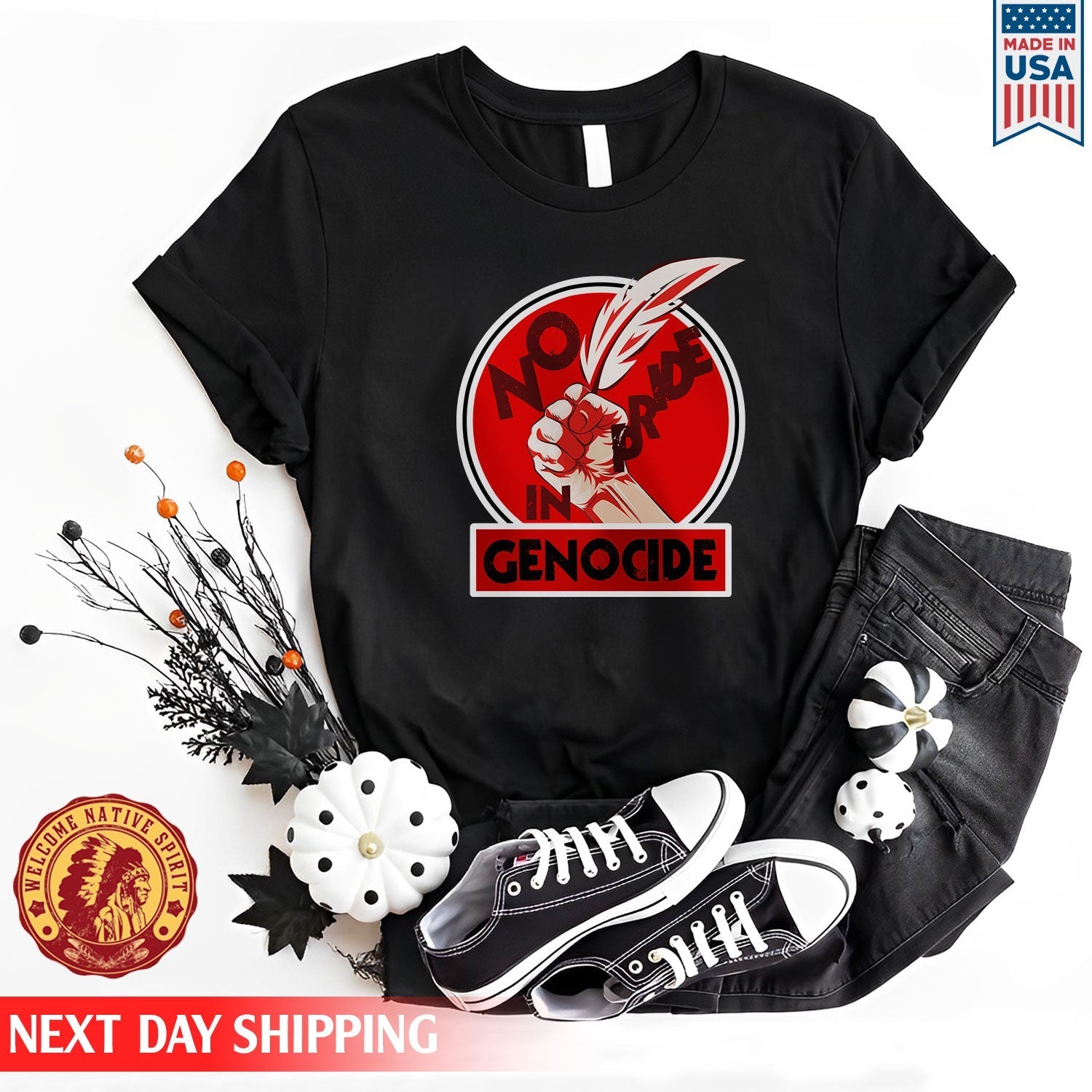 Every Child Matters No Pride In Genocide For Orange Shirt Day Unisex T-shirt/Hoodie/Sweatshirt
