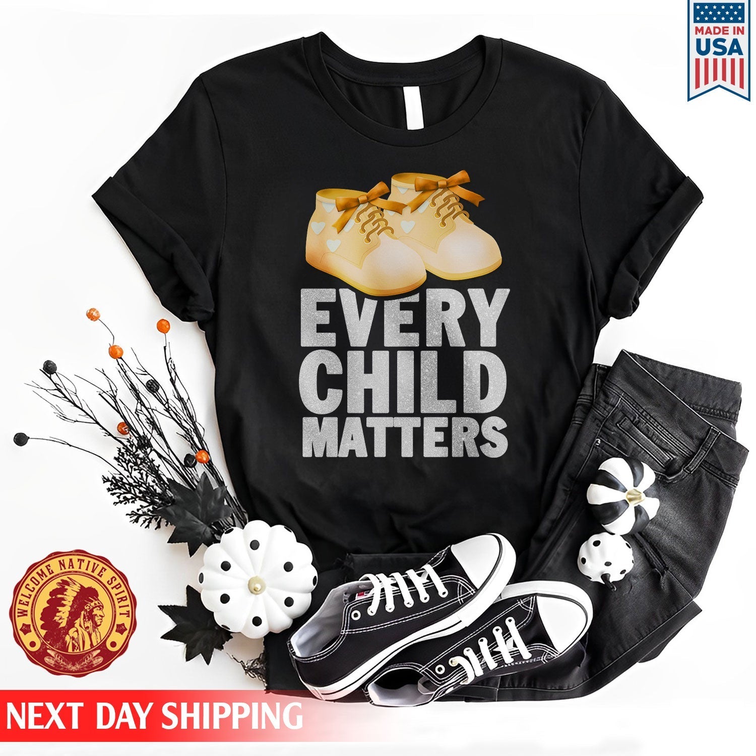 Every Child Matters Shoes Orange For Orange Shirt Day Unisex T-shirt/Hoodie/Sweatshirt