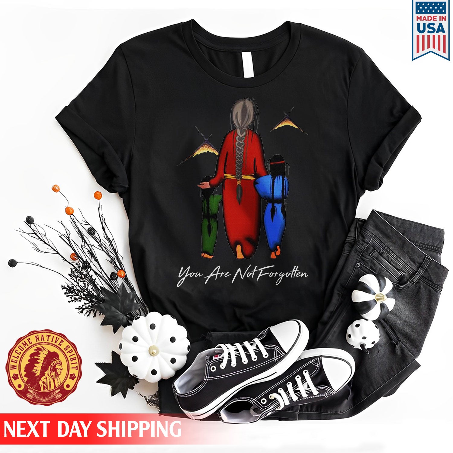 Every Child Matters You Are Not Forgotten Grandma With Grandniece Indigenous Unisex T-shirt/Hoodie/Sweatshirt
