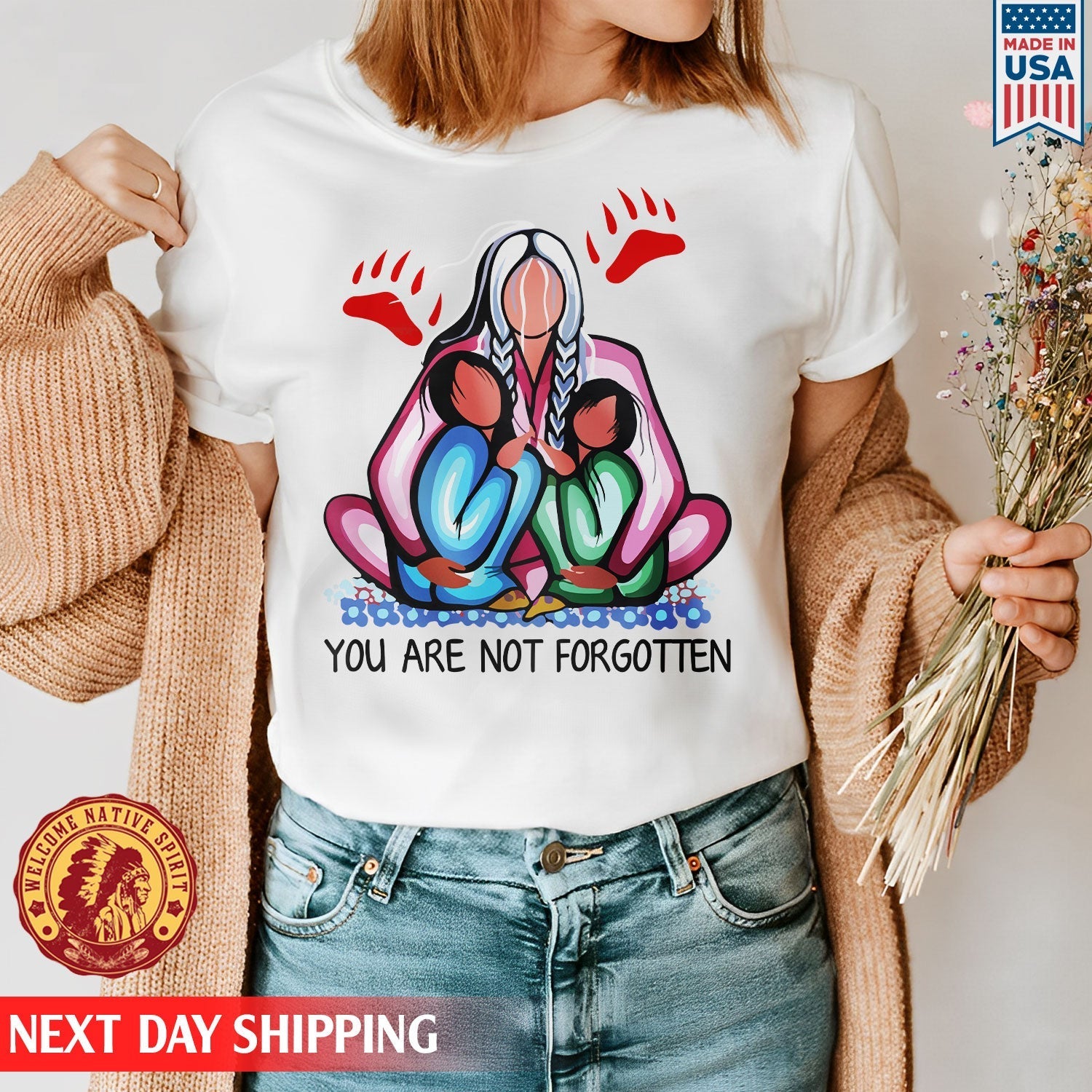 Every Child Matters Grandma With Grandniece You Are Not Forgotten Orange Shirt Day Unisex T-shirt/Hoodie/Sweatshirt