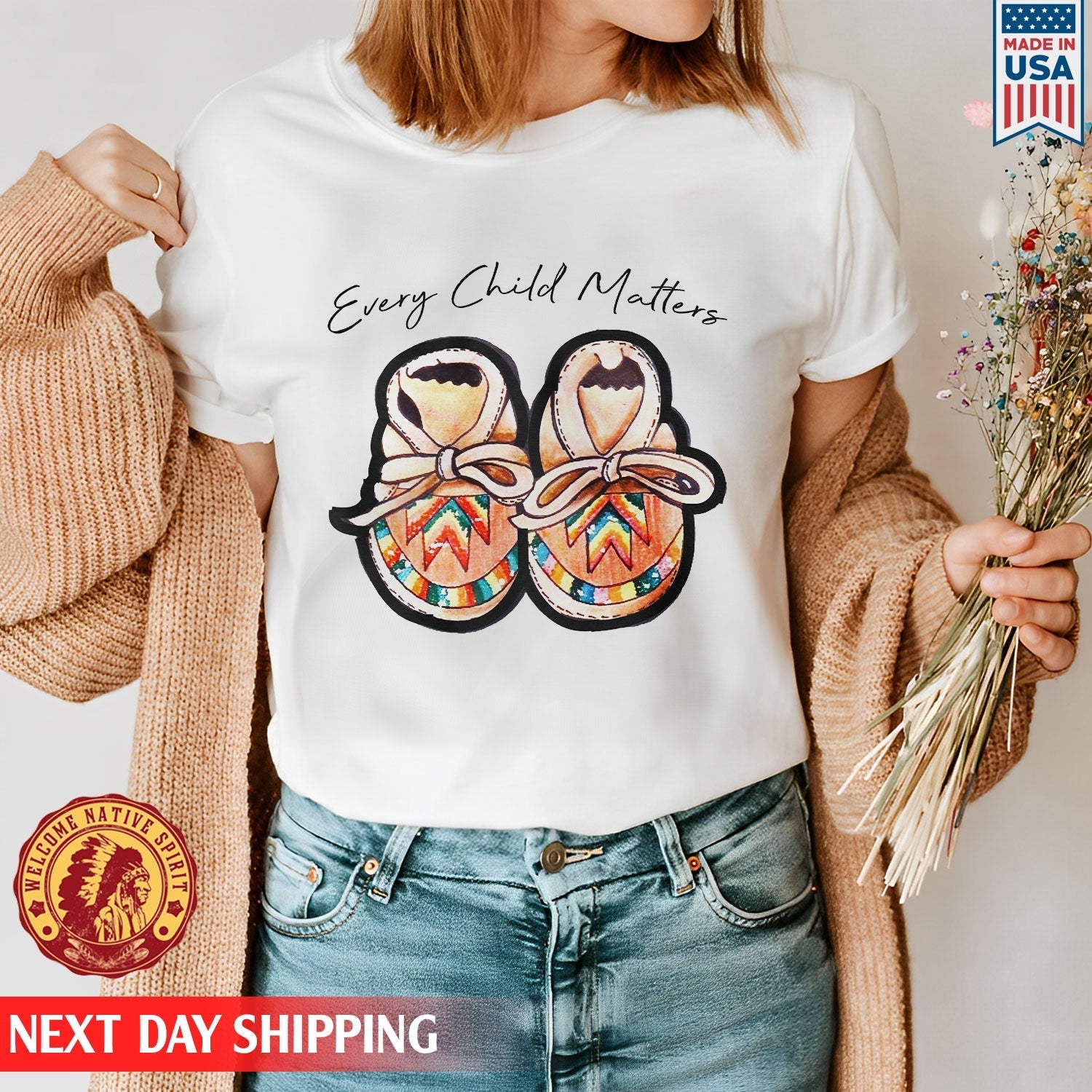 Every Child Matters Shoes Indigenous Orange Shirt Day Unisex T-shirt/Hoodie/Sweatshirt