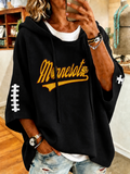 Women’S Football Fans Print Hoodie