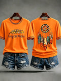 ❤️Buy 3 Get 20% Off❤️Women's  Retro Orange Shirt Day Print T-shirt