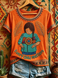 Women's Orange Shirt Day Print T-Shirt