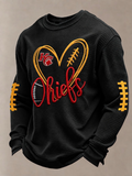 Men'S Football Printed Waffle T-Shirt
