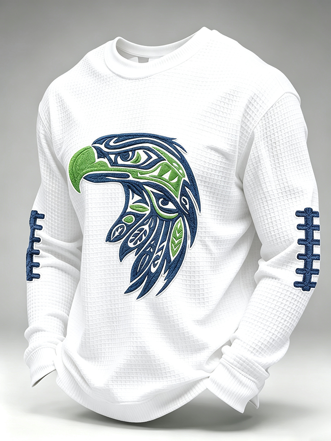 Men'S Retro Football Waffle T-Shirt