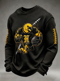 Men'S Football Printed Waffle T-Shirt