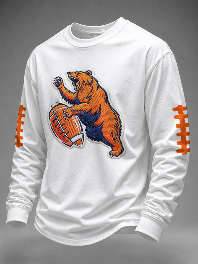 Men's Football Printed Waffle T-shirt