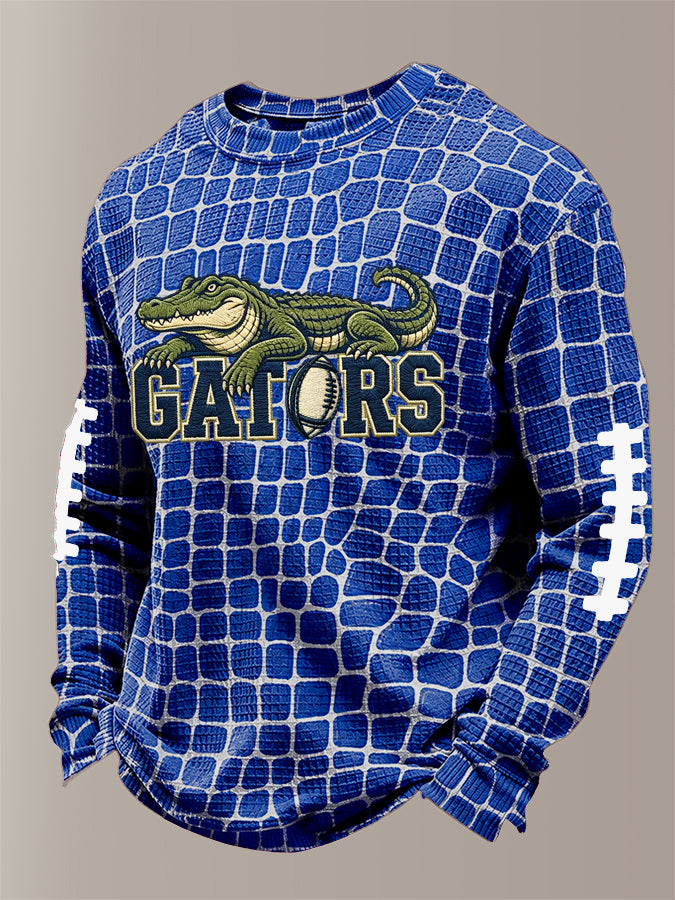 Men'S Football Print Waffle T-Shirt