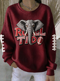 Women'S Football Print Casual Sweatshirt