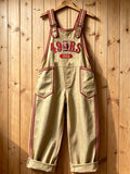 Women's Football Fans Print Patchwork Jumpsuit
