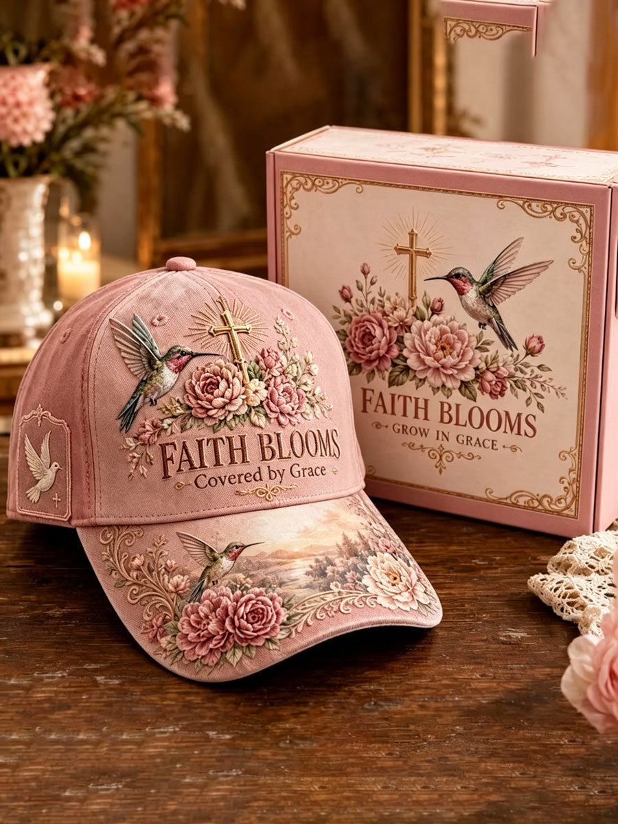 Ladies' Flower Faith Leisure Baseball Hat