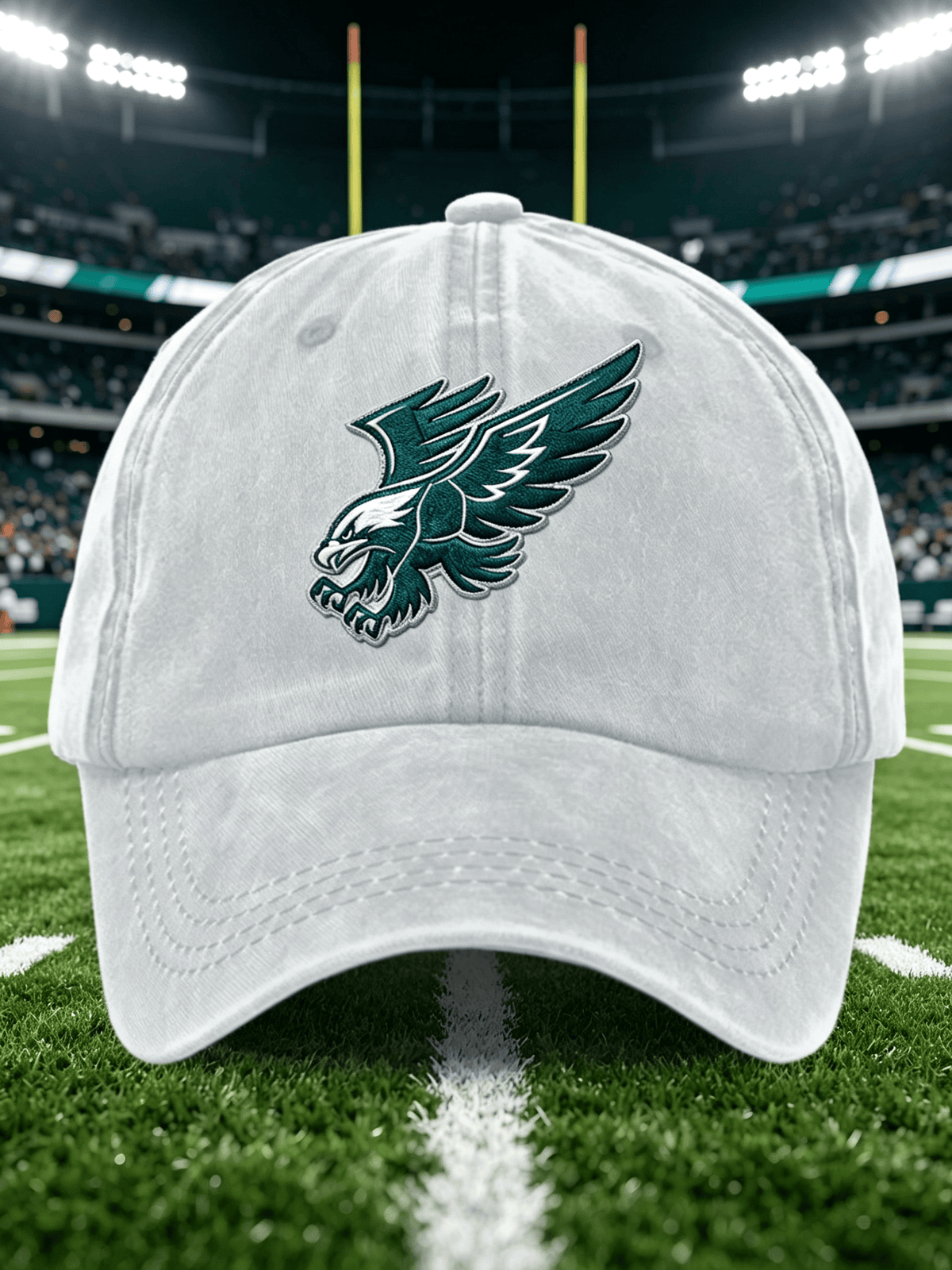 Neutral Casual Football Printed Hat
