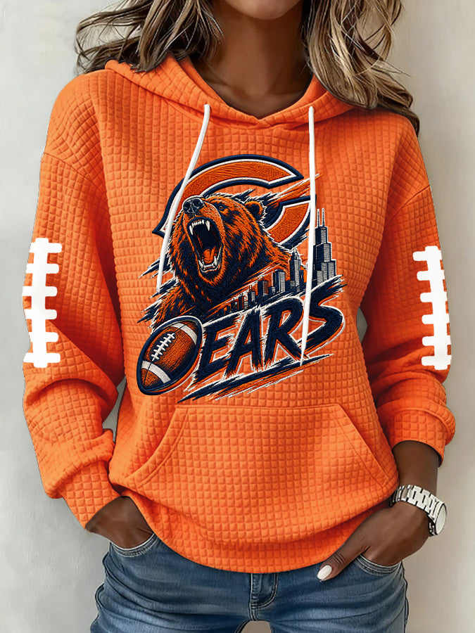 Women'S Football Fans Print Sweatshirt